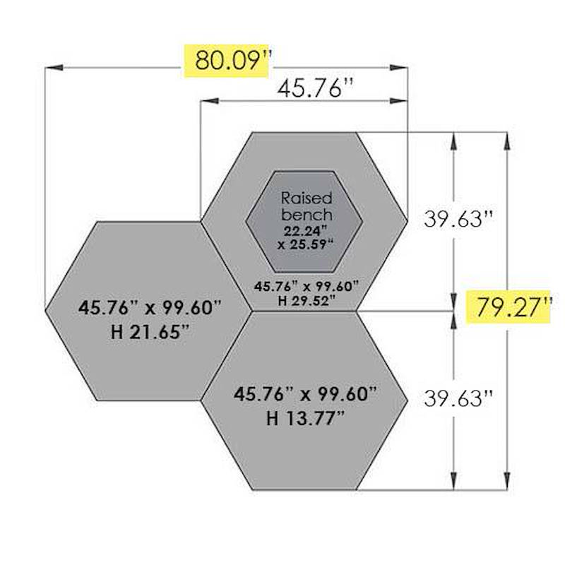 Hexagonal Display Set