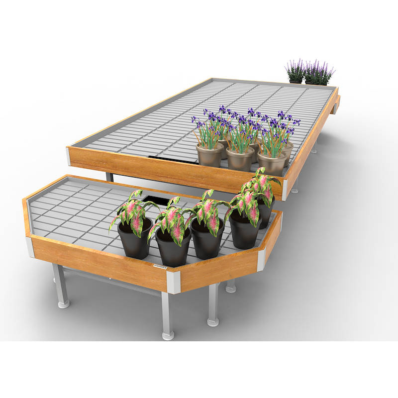 Set Promociones Linea en madera AMOR, Set expositor: ancho 1660 mm, Color: Madera natural, Paquete: 1 Set