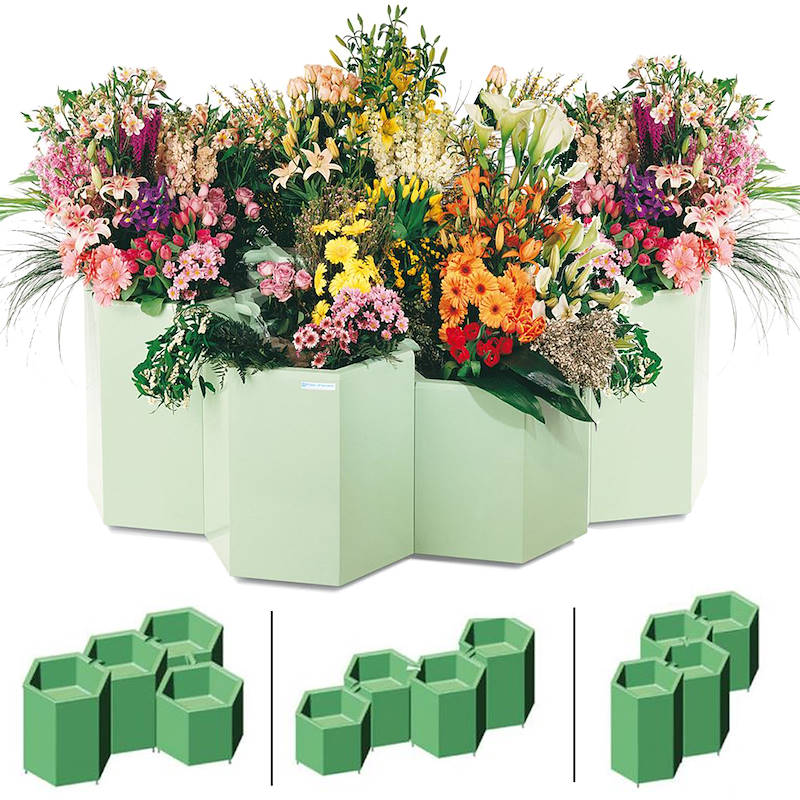 Expositor refrigerado Fior d'acqua, Set expositor: Conjunto de 4 PIEZAS -LEONARDO, Optional: Standard