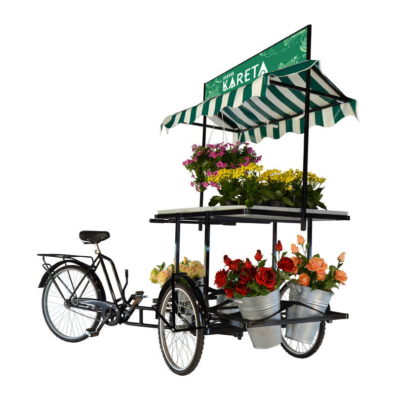 KARETA display, Characteristics: With 1 PST water tray / 1 shelf for pots, Color: black