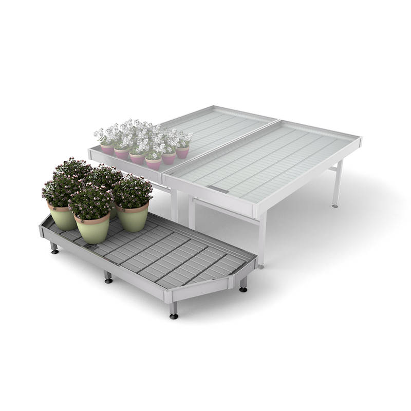 End Cap for aluminum bench, Size: End Cap for bench width 80.70", Height: H 13.78"