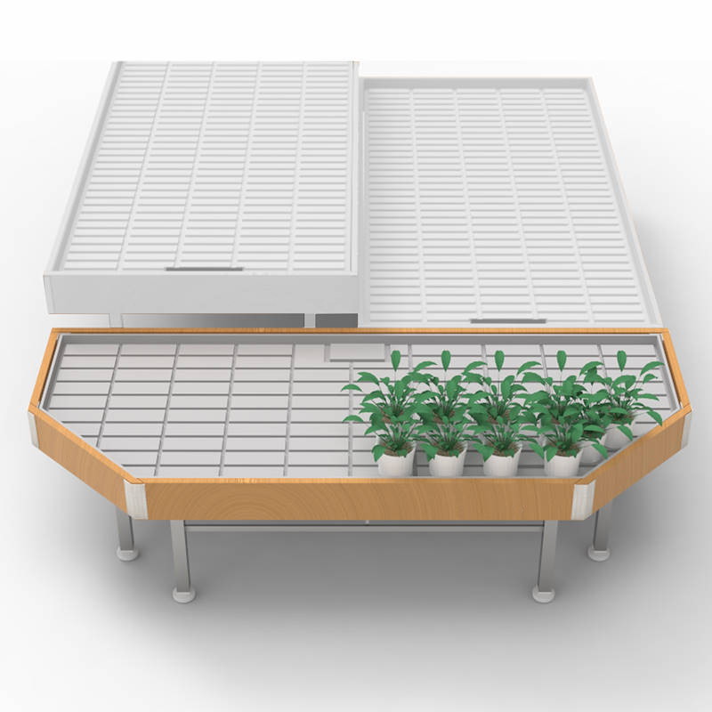 End-cap en madera AMOR, ancho: 2080 mm, Color: Madera natural