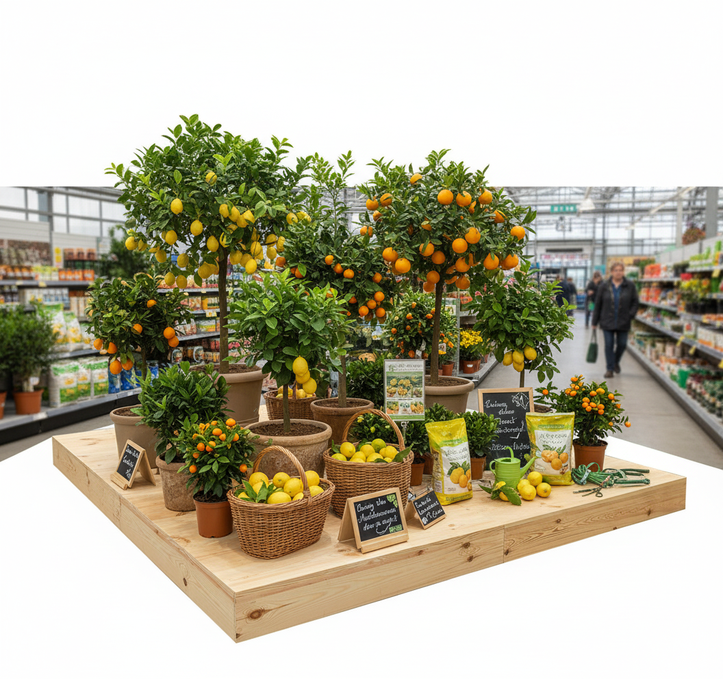 Plataforma expositora en madera natural, Dimensión: 120 x 80 cm, Altura: h 15 cm, Paquete: 6 piezas