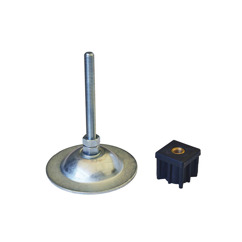 Pie Orientable en Acero para Mesas