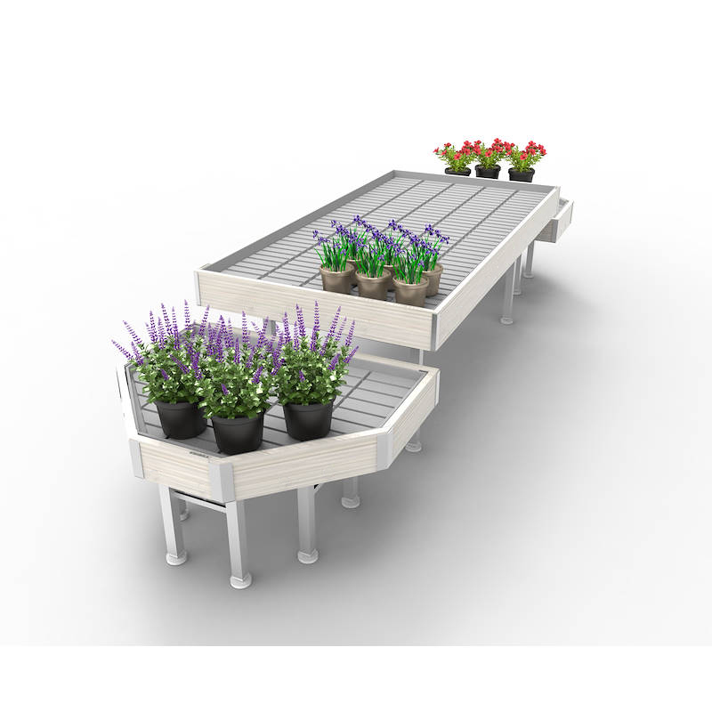 Set Promociones Linea en madera AMOR, Set expositor: ancho 1060 mm, Color: Madera blanca, Paquete: 3 Set