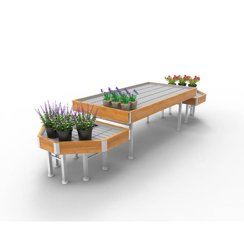 Set Promociones Linea en madera AMOR, Set expositor: ancho 1060 mm, Color: Madera natural, Paquete: 1 Set