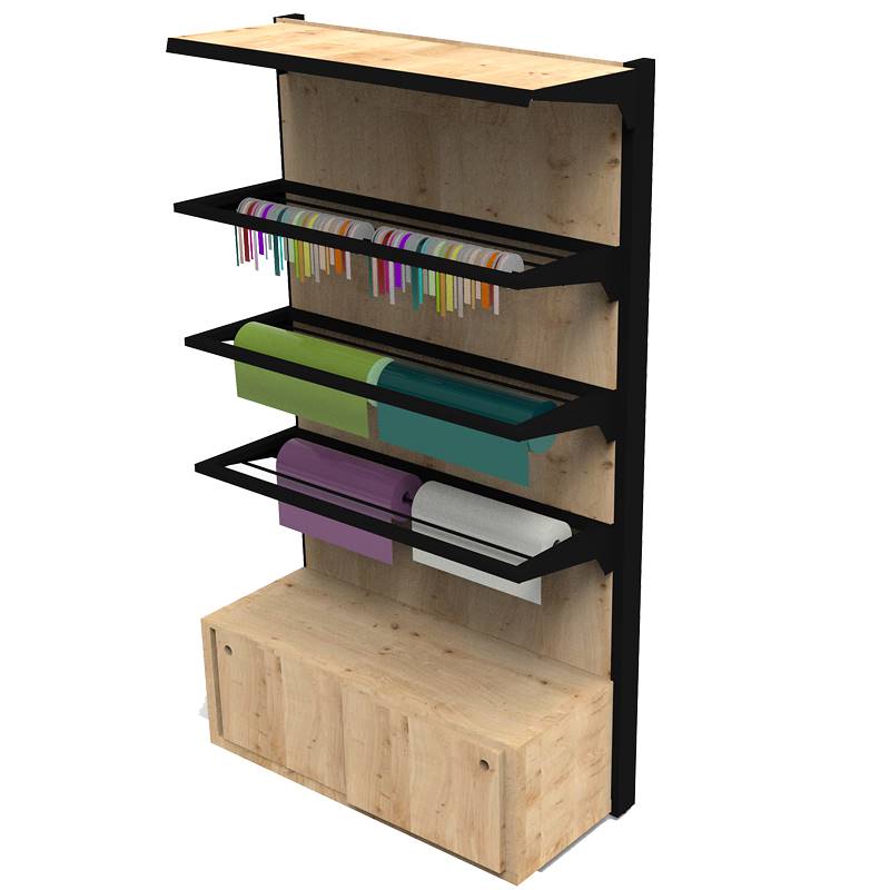 Wood shelving for packing with adjustable shelves AMOR