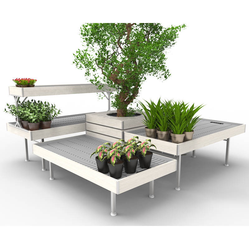 Set Escenografía Linea en madera AMOR, Set expositor: Set ESCENOGRAFÍA, Color: Madera blanca, Paquete: 2 Set