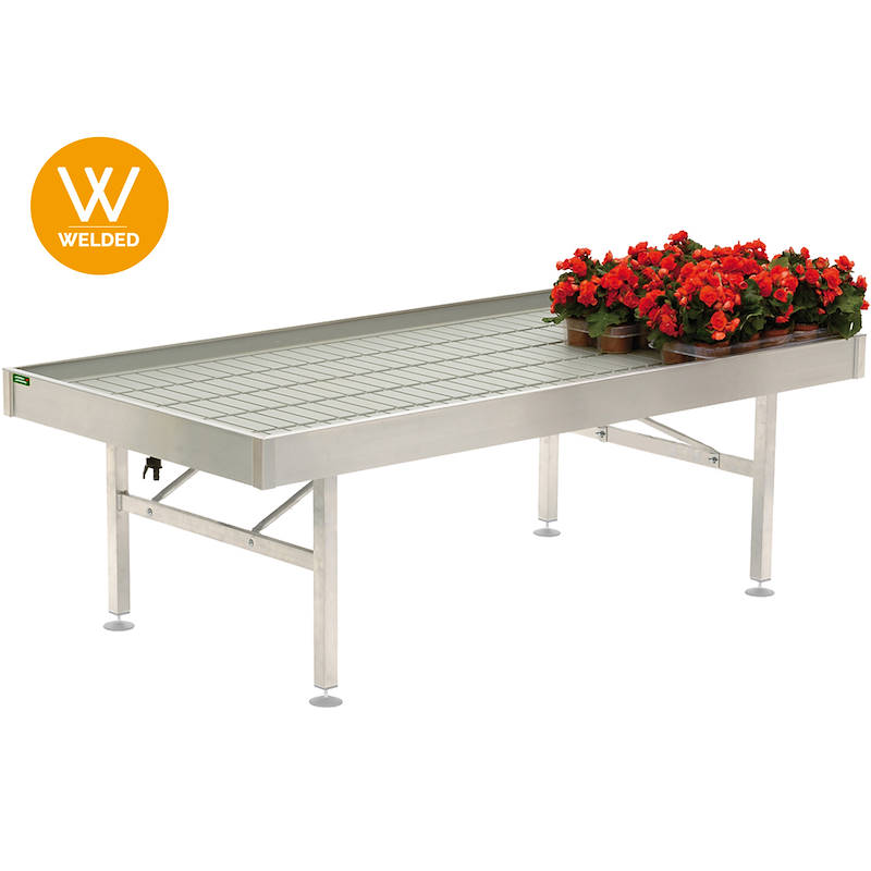 Welded aluminum bench