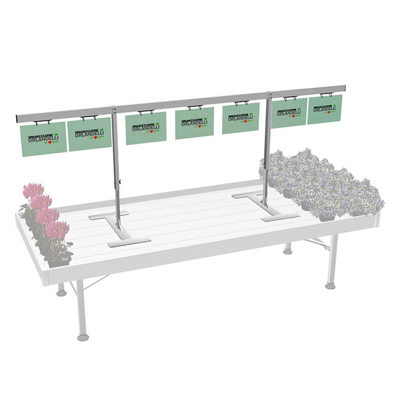 Barre porte-fiches en aluminium