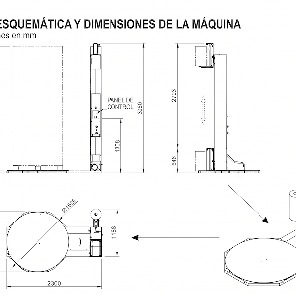 Máquina envolvedora automática