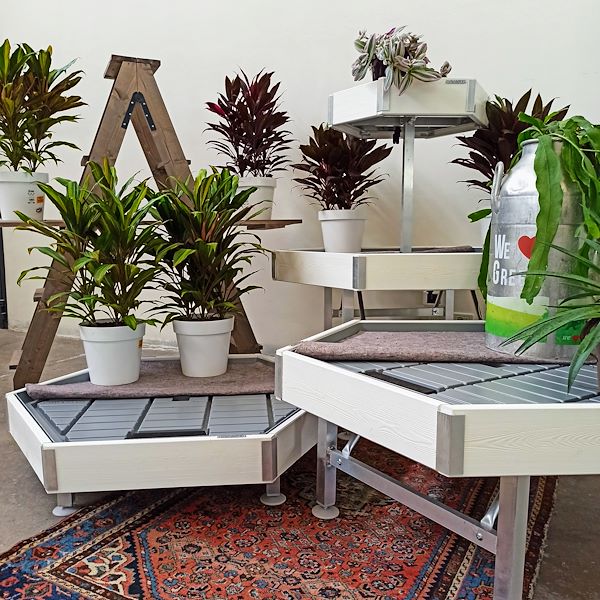 Table hexagonale Ligne en Bois AMOR