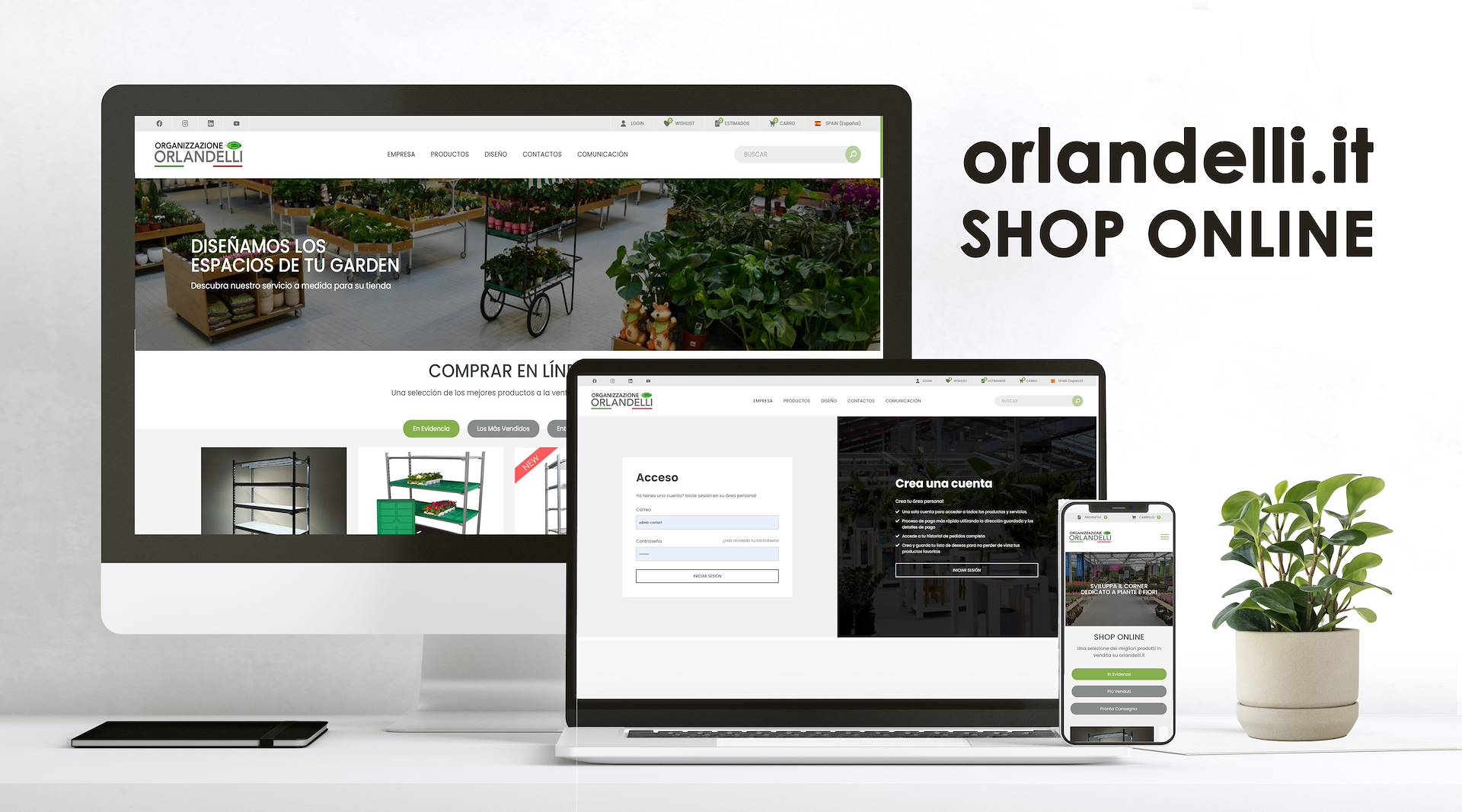 Nueva sede y sitio web de Organizzazione Orlandelli