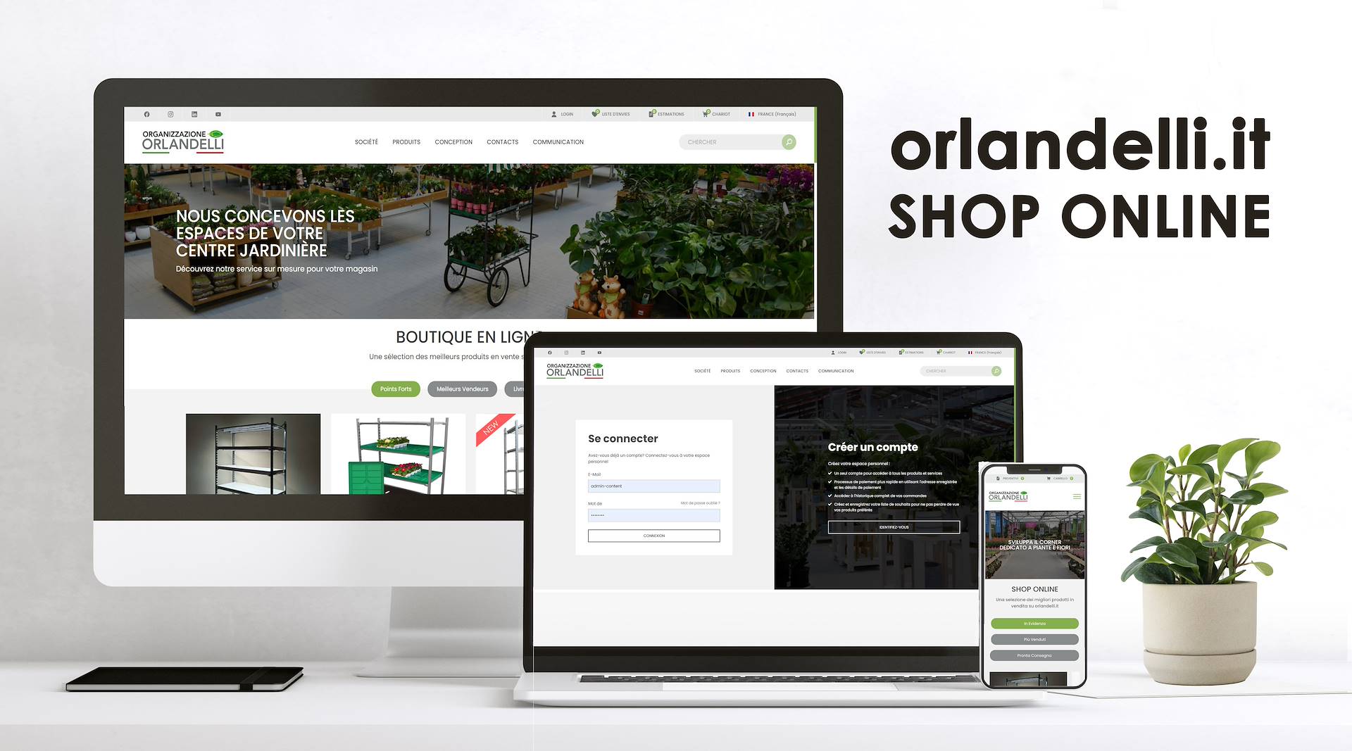 Nouveau siège social et site Web pour Organizzazione Orlandelli