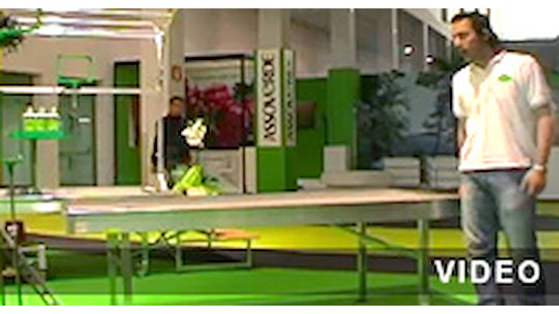 Aluminium low cost bench for greenhouses and nurseries