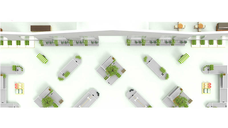 Concevoir la disposition d'une jardinerie dans un grand magasin de bricolage