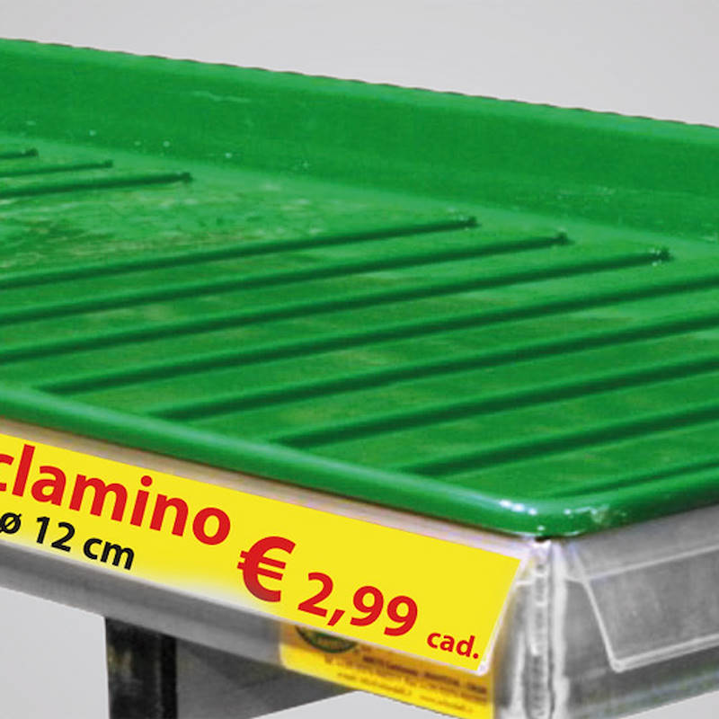 Expositor de pared individual con 3 bandejas