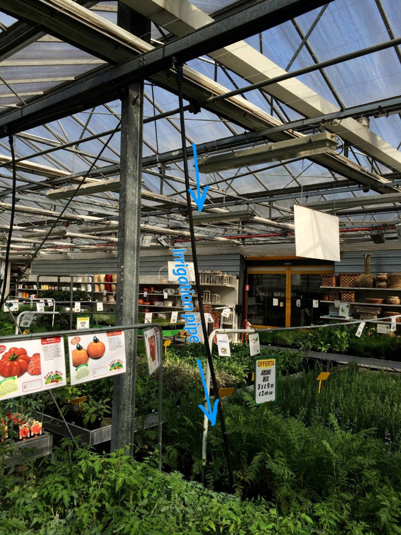 How to manage the irrigation of flowers and plants in a retail store 