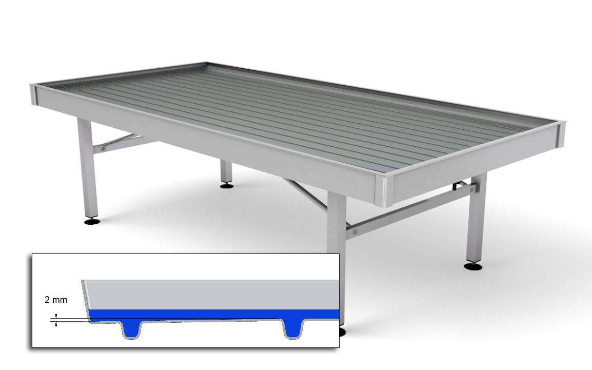 Mesa de Aluminio con Pileta de PST