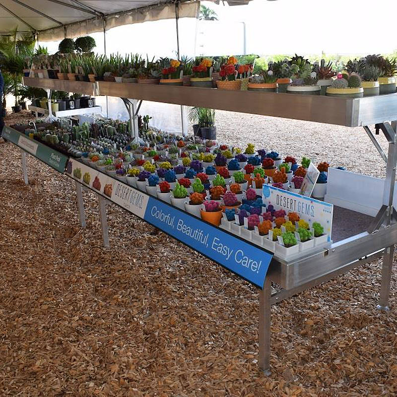 Mesa elevada en aluminio