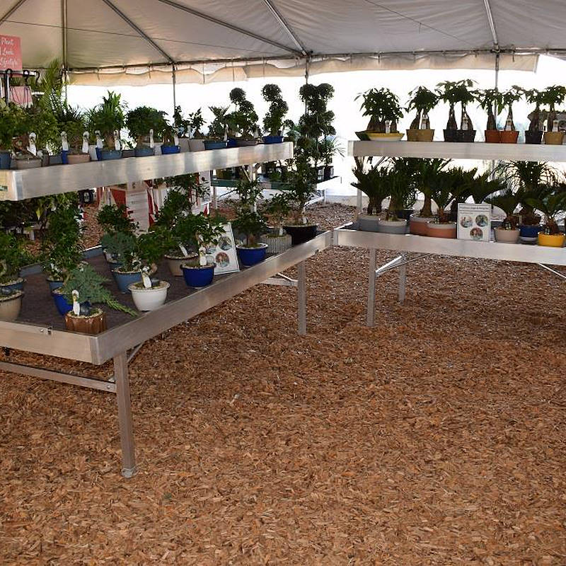 Mesa elevada en aluminio