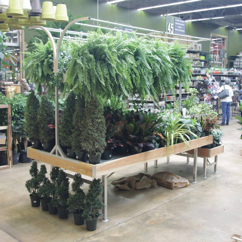 Porte-panier pour table en îlot 3 étagères