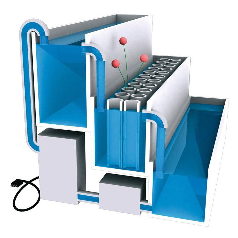 Ausstellungssystem mit Kuehlung Fior d'acqua