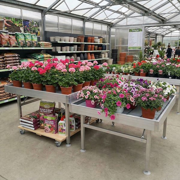 Bancs soudés en aluminium