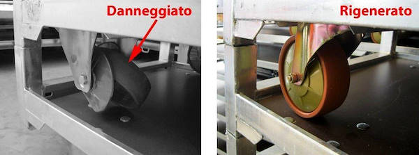 Riparare i carrelli rotti