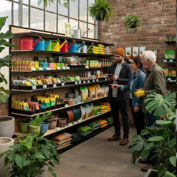 Wood shelving with mobile shelves