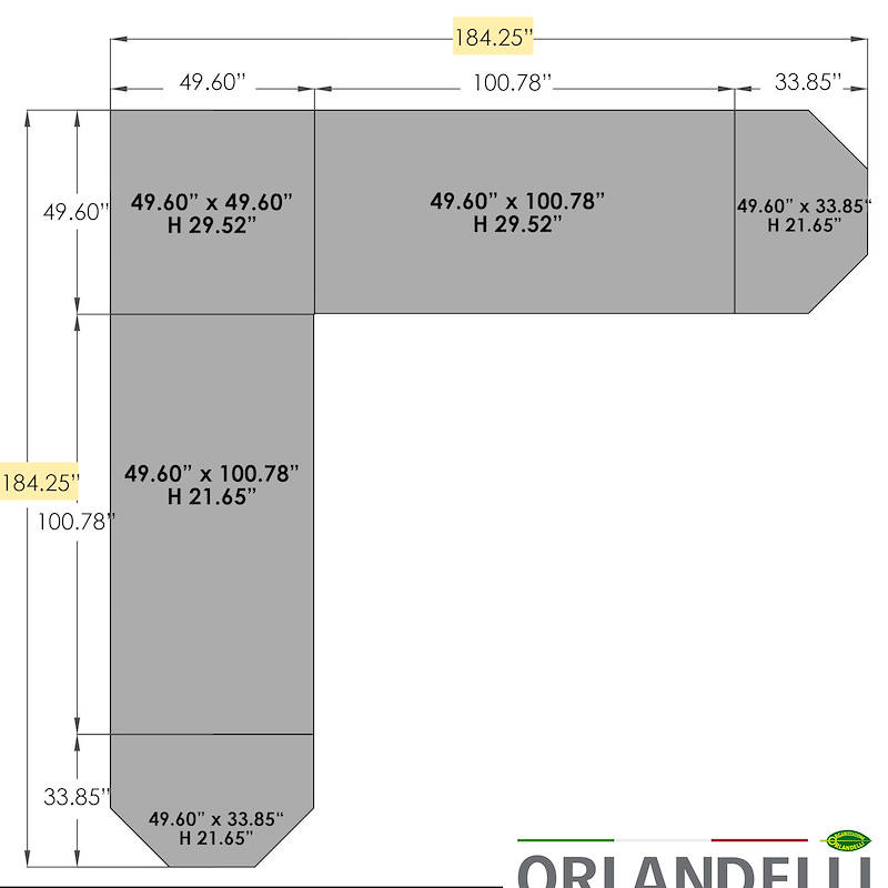 Corner Set wood line AMOR