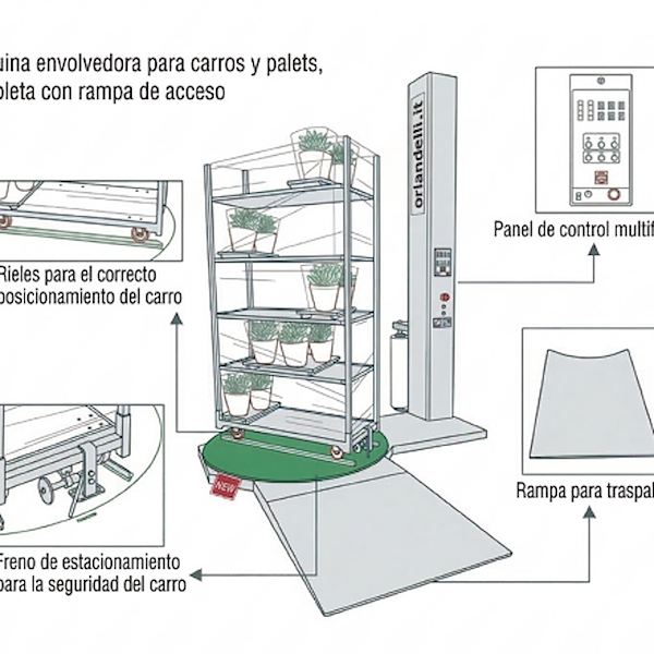 Máquina envolvedora automática