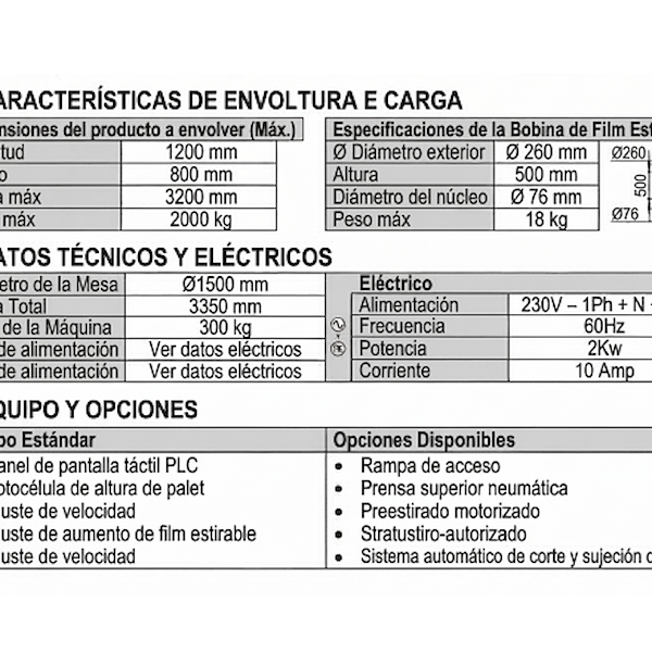 Máquina envolvedora automática