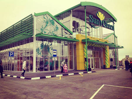SUN GREEN - Saratov. Der zweite Gartencenter in Russland dieser Kette