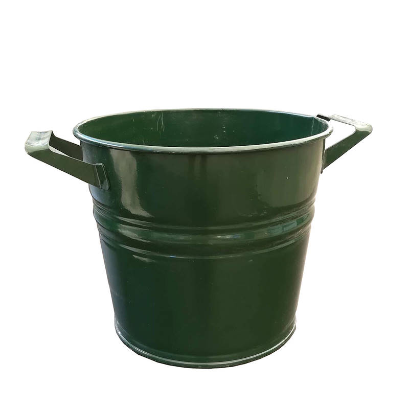 Vaso zincato con manici